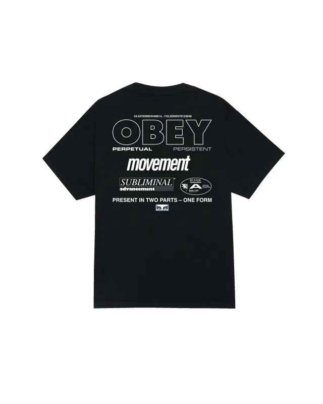 PERSISTENT MOVEMENT PIGMENT T-SHIRT sold by Obey