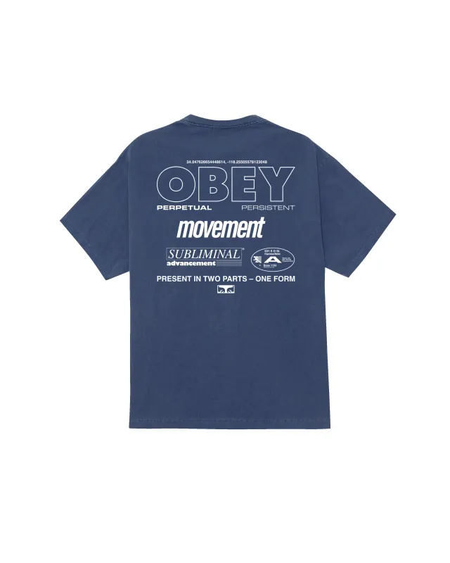 PERSISTENT MOVEMENT PIGMENT T-SHIRT sold by Obey