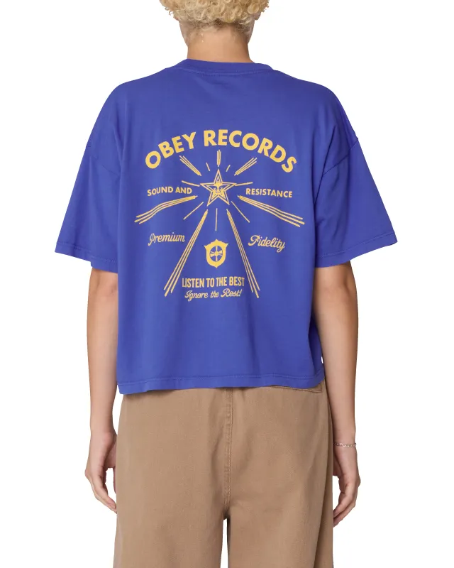 LISTEN TO THE BEST ROW T-SHIRT sold by Obey