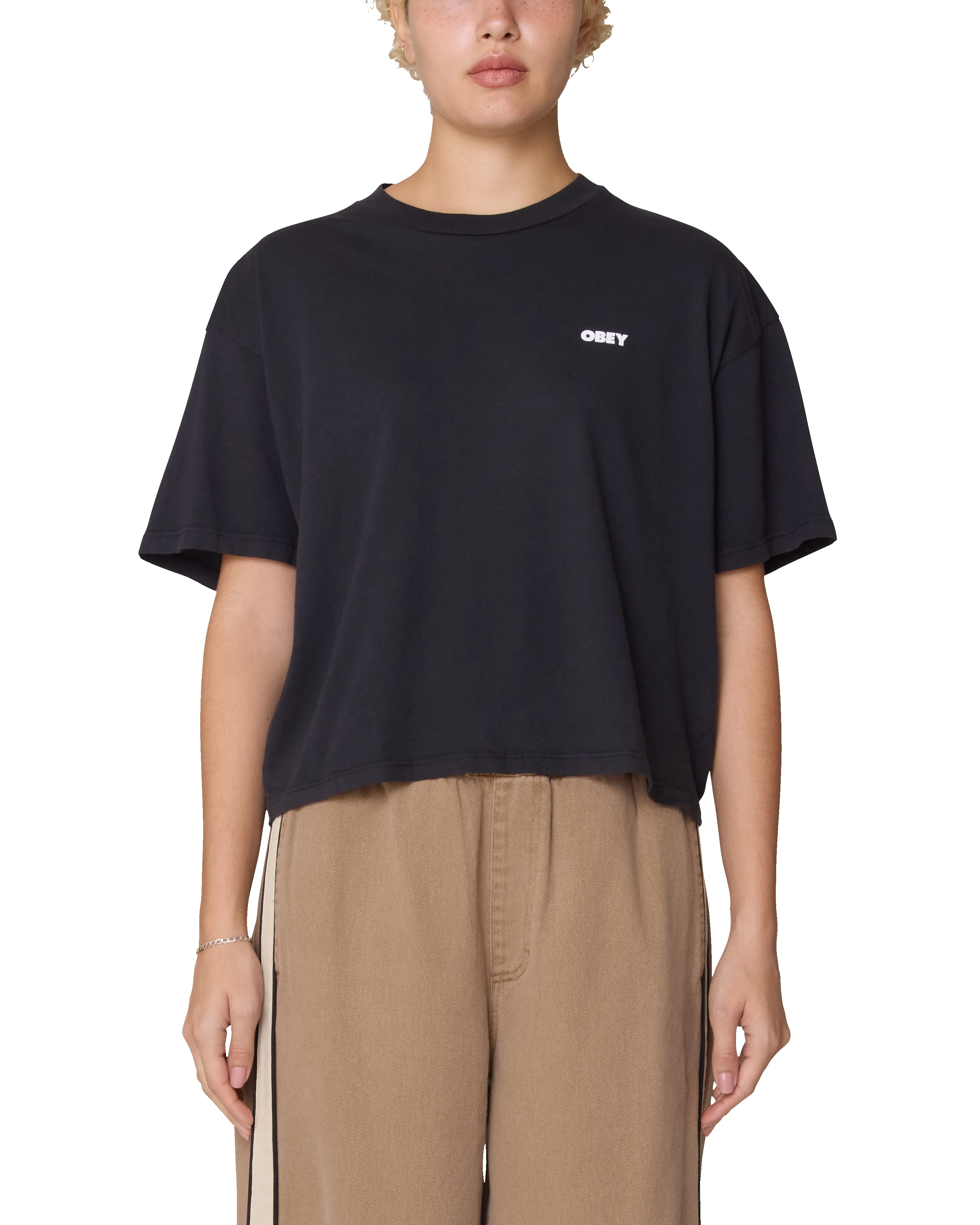 ART STUDIO FLOWERS ROW T-SHIRT sold by Obey product image thumbnail 2