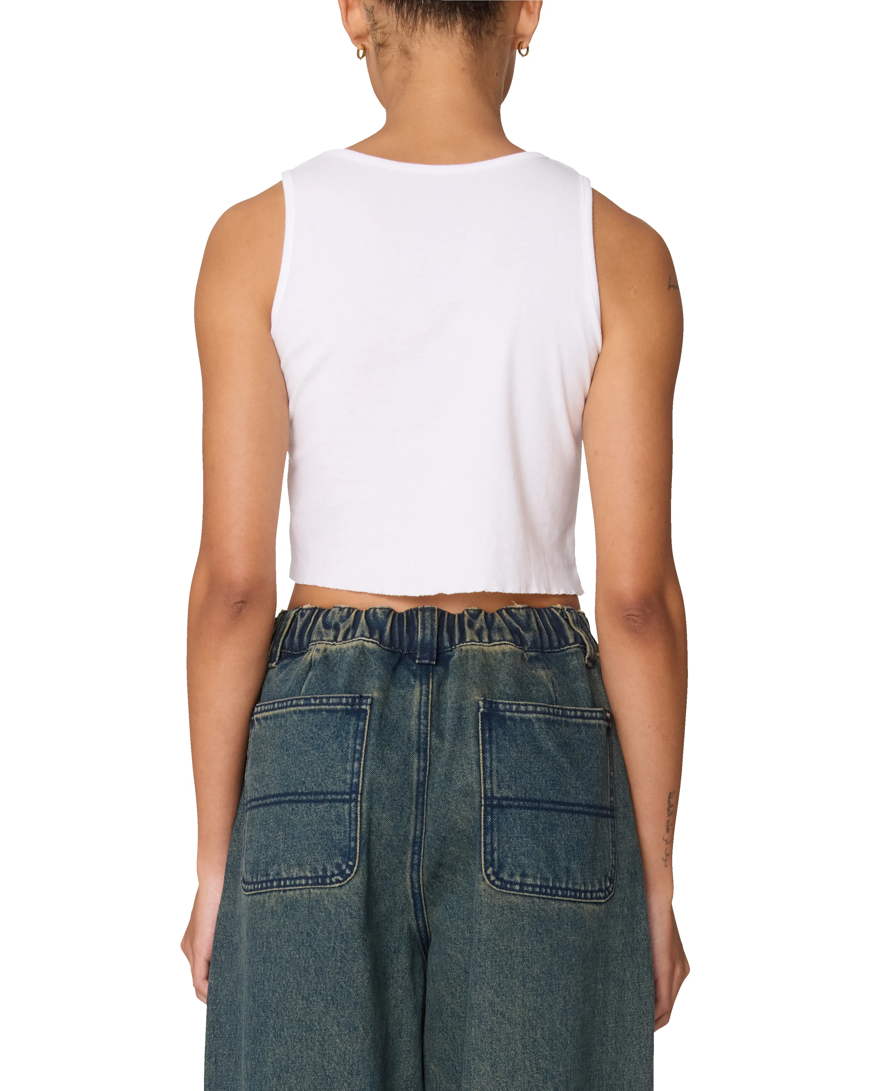 DIZZY STARS MORGAN RAW EDGE RIB TANK sold by Obey product image thumbnail 2