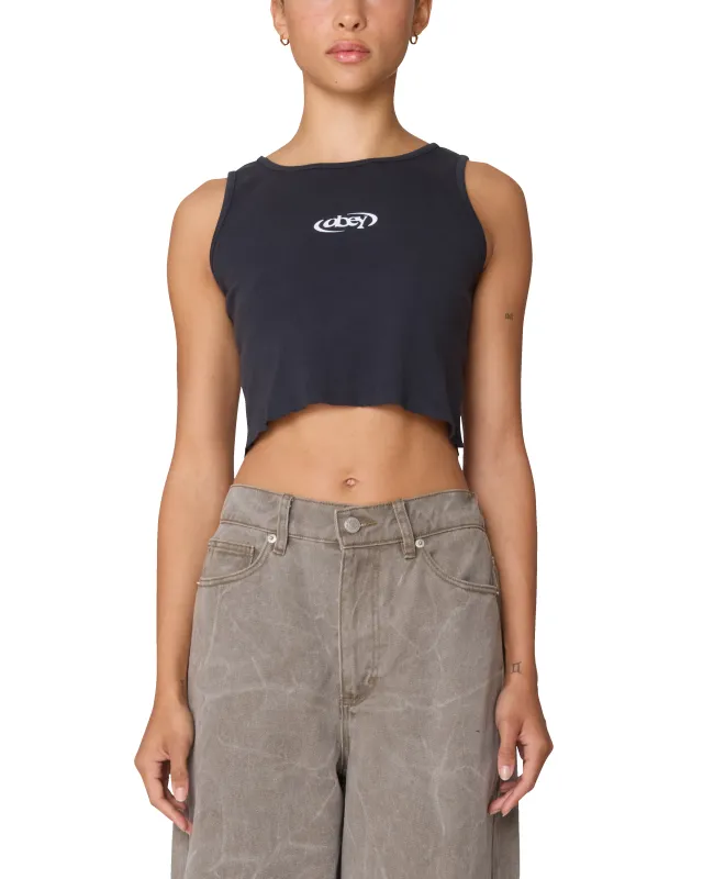 PLANET MORGAN RAW EDGE RIB TANK sold by Obey