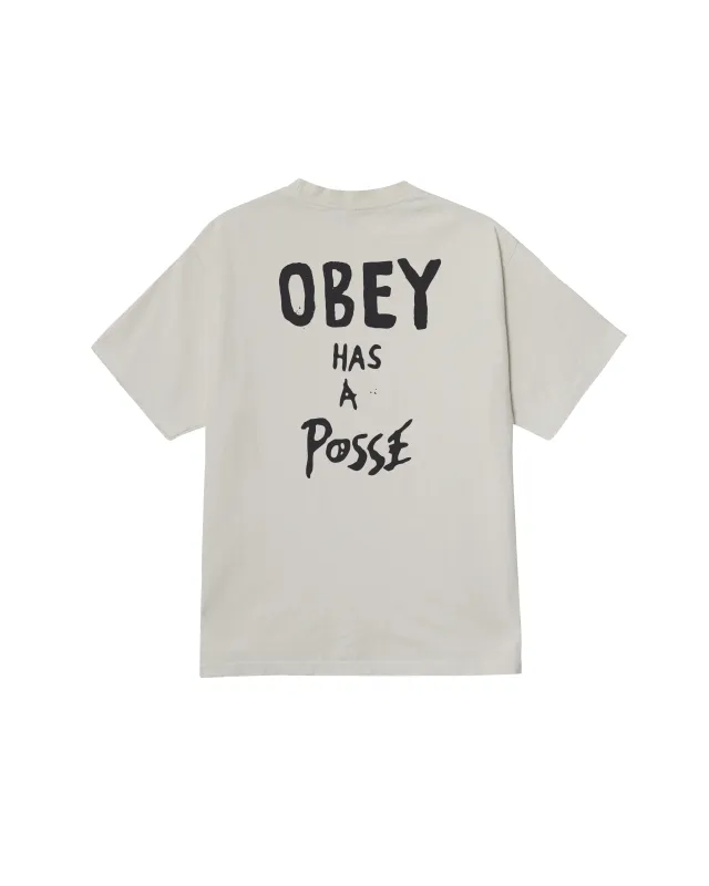 OBEY HAS A POSSE PIGMENT T-SHIRT sold by Obey