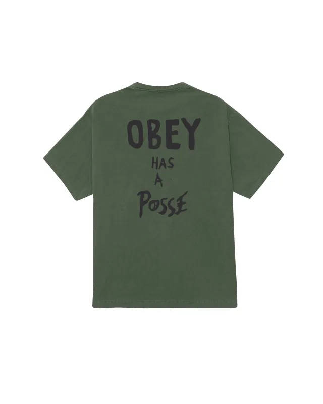 OBEY HAS A POSSE PIGMENT T-SHIRT sold by Obey