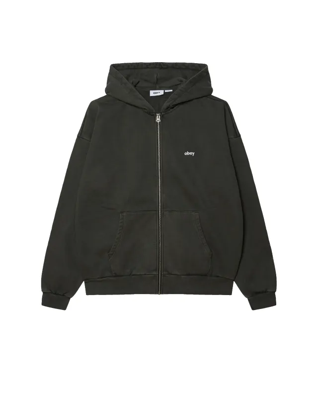 LOWERCASE PIGMENT ZIP HOOD sold by Obey