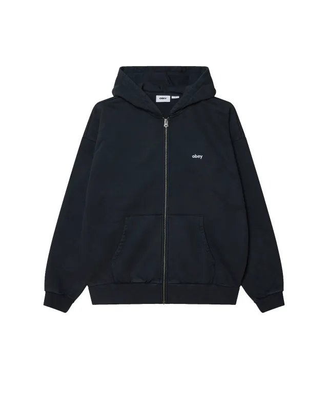 LOWERCASE PIGMENT ZIP HOOD sold by Obey