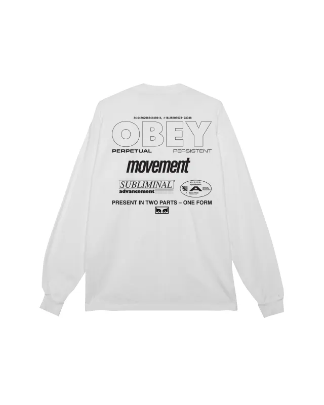 PERSISTENT MOVEMENT PIGMENT LS T-SHIRT sold by Obey