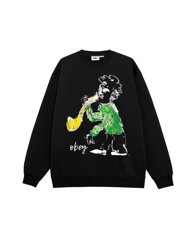 JAZZ PLAYER PREMIUM CREWNECK sold by Obey