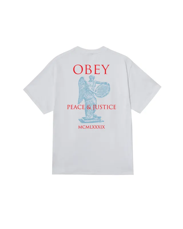 PEACE & JUSTICE STATUE CLASSIC T-SHIRT sold by Obey