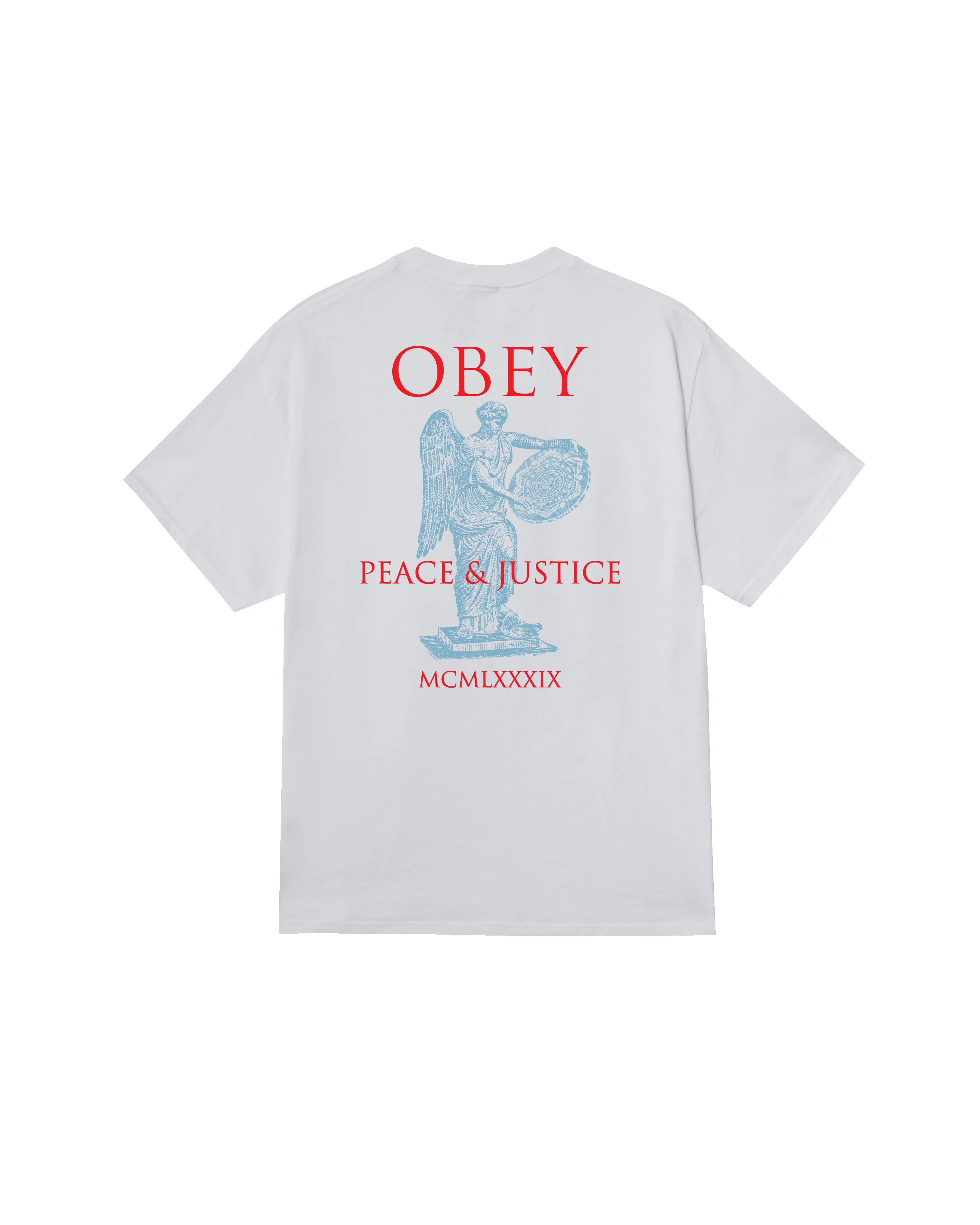 PEACE & JUSTICE STATUE CLASSIC T-SHIRT sold by Obey