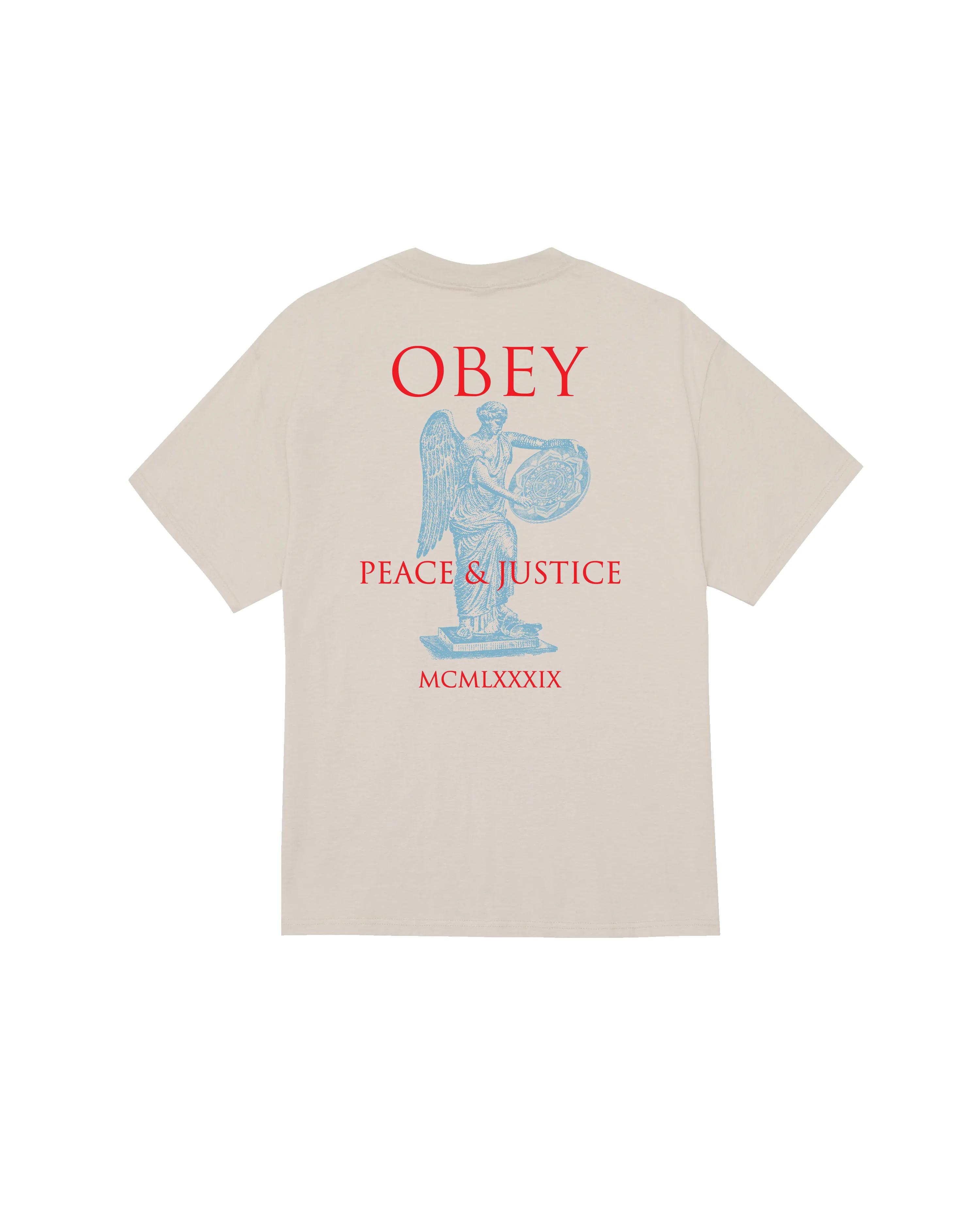 PEACE & JUSTICE STATUE CLASSIC T-SHIRT sold by Obey