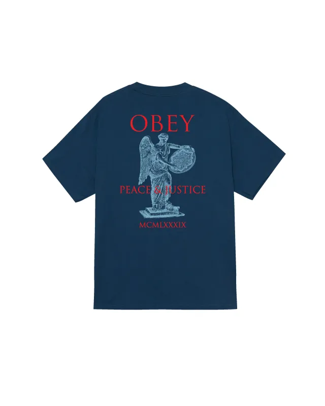 PEACE & JUSTICE STATUE CLASSIC T-SHIRT sold by Obey