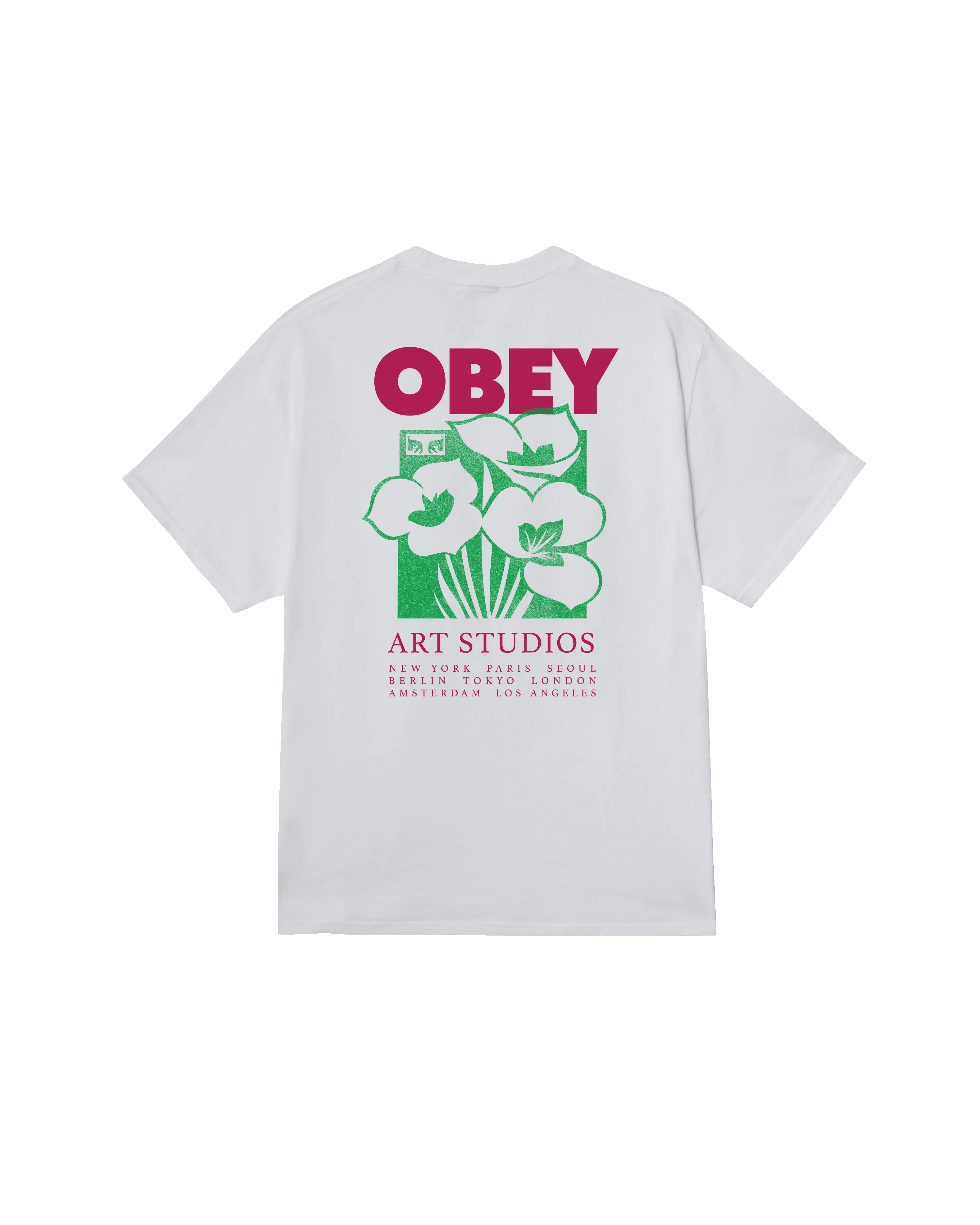 ART STUDIO FLOWERS CLASSIC T-SHIRT sold by Obey