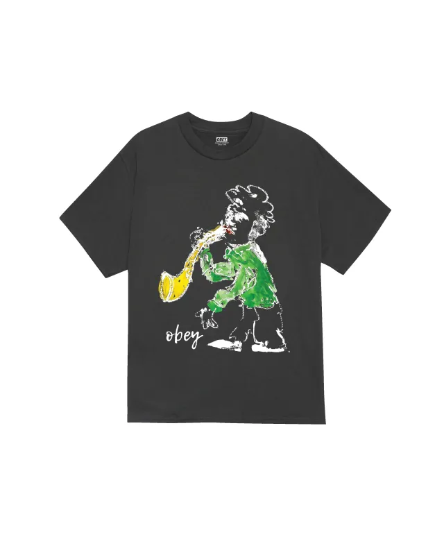 JAZZ PLAYER CLASSIC T-SHIRT sold by Obey