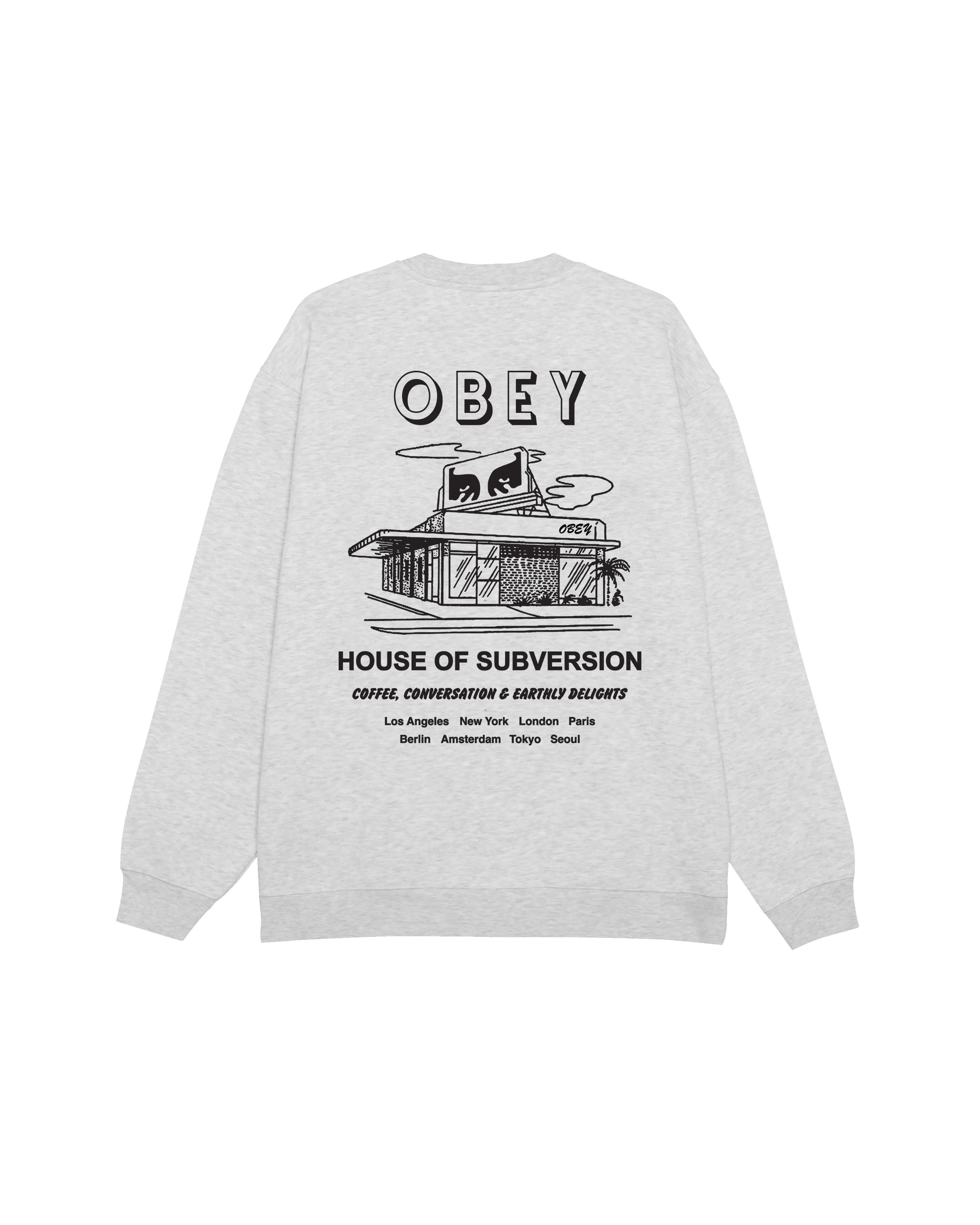 HOUSE OF SUBVERSION PREMIUM CREWNECK sold by Obey