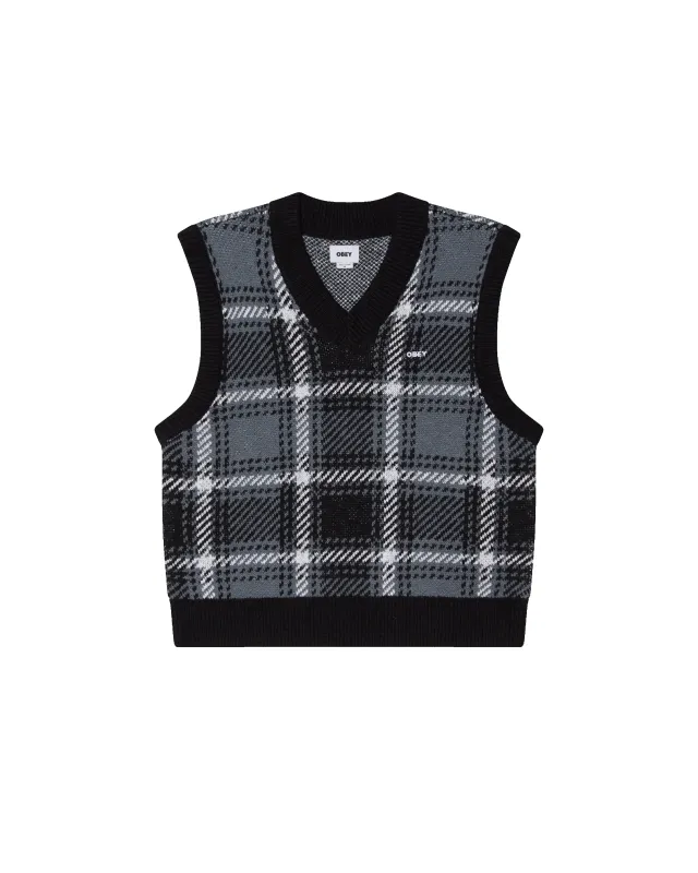 AVON PLAID VEST sold by Obey