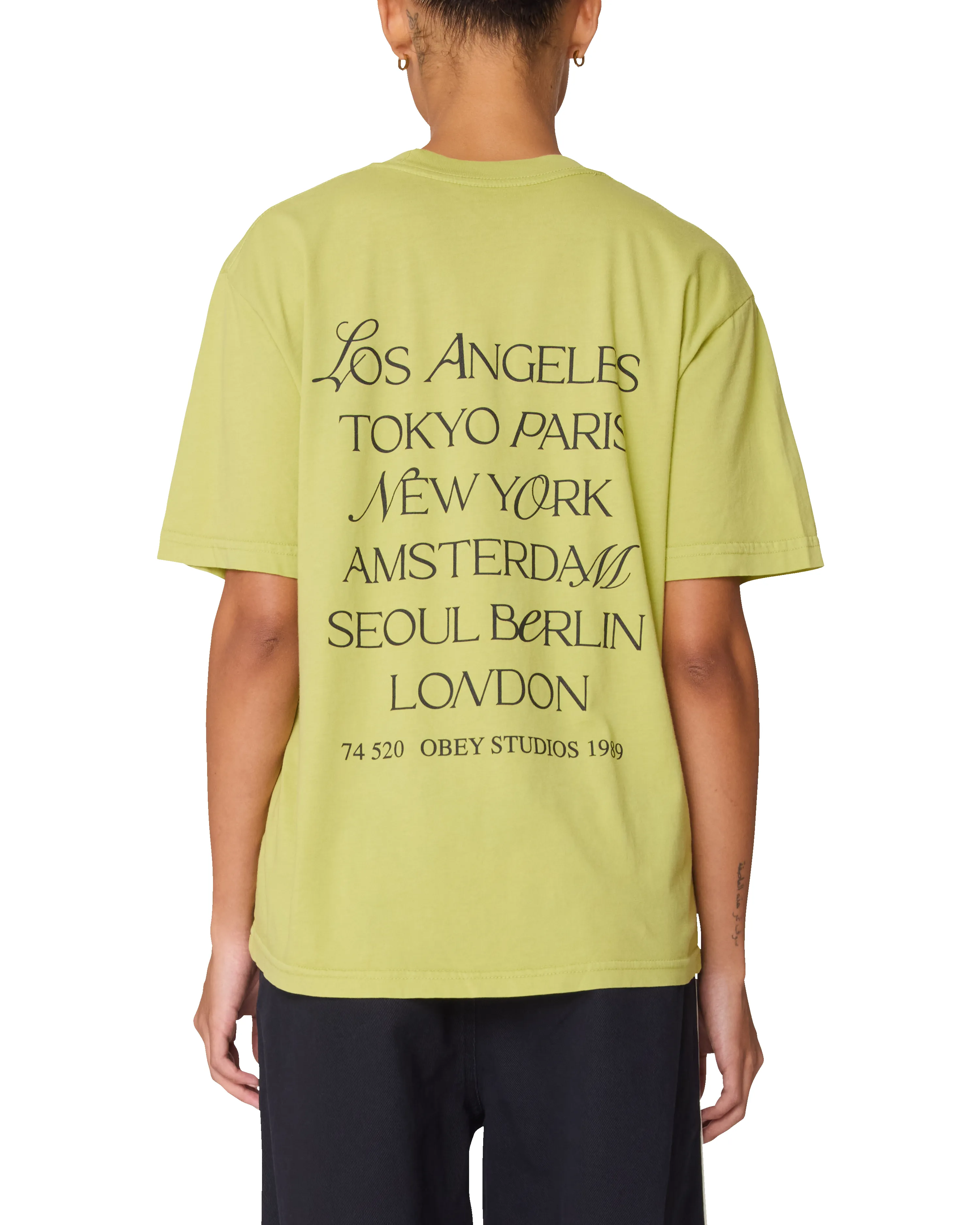 MIX TYPE CITY ROLL CALL MICHELLE T-SHIRT sold by Obey