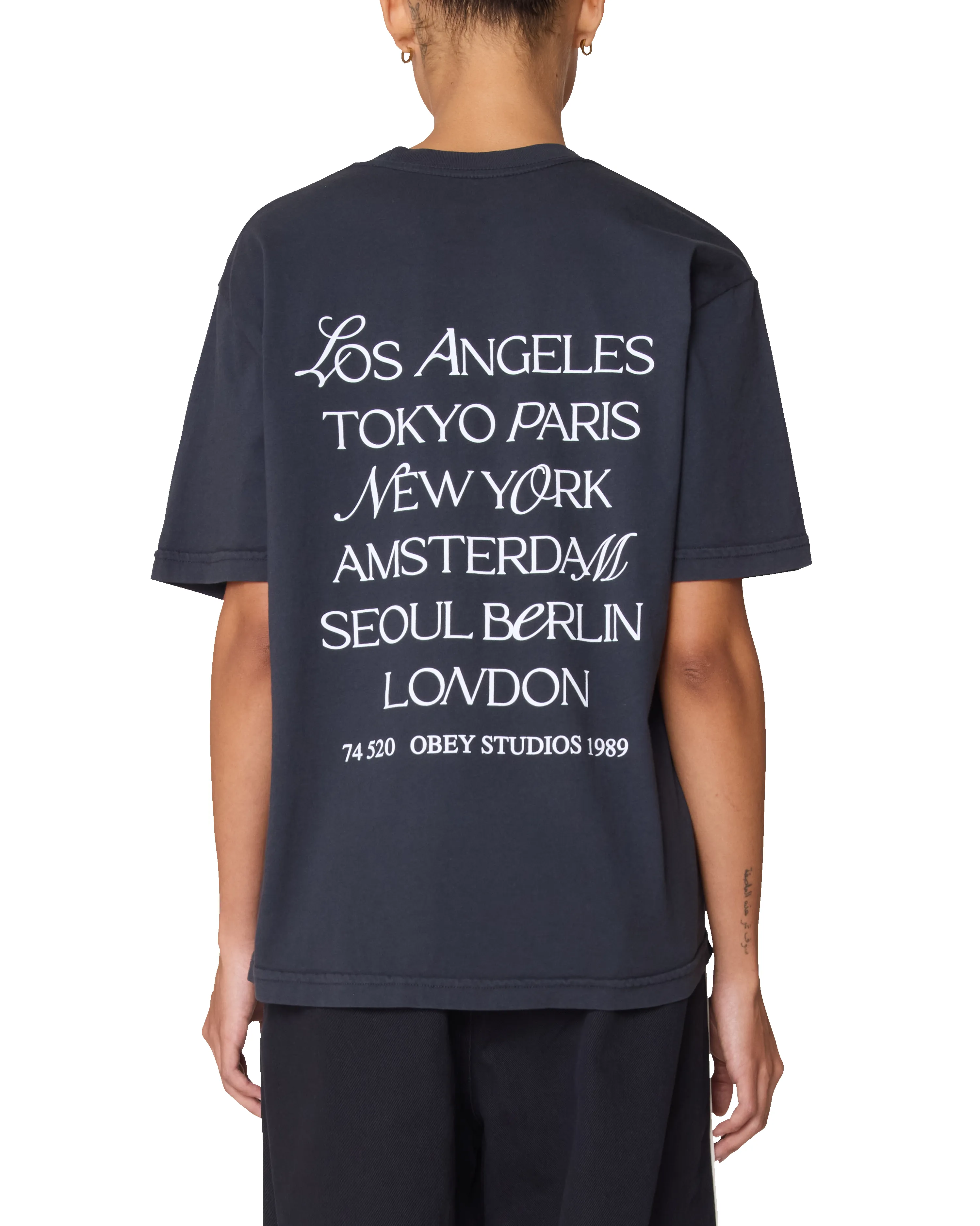 MIX TYPE CITY ROLL CALL MICHELLE T-SHIRT sold by Obey