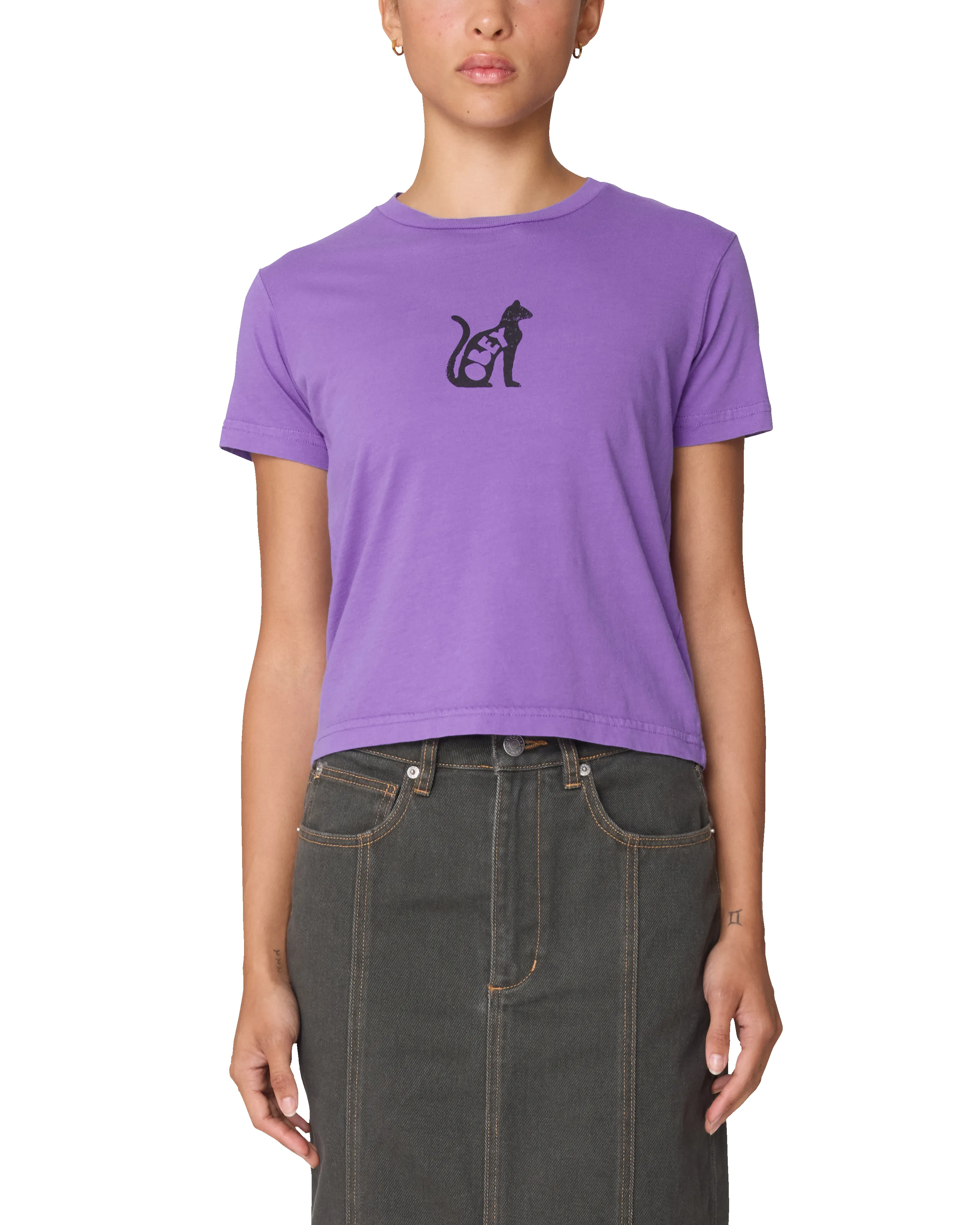 CAT KAIA T-SHIRT sold by Obey