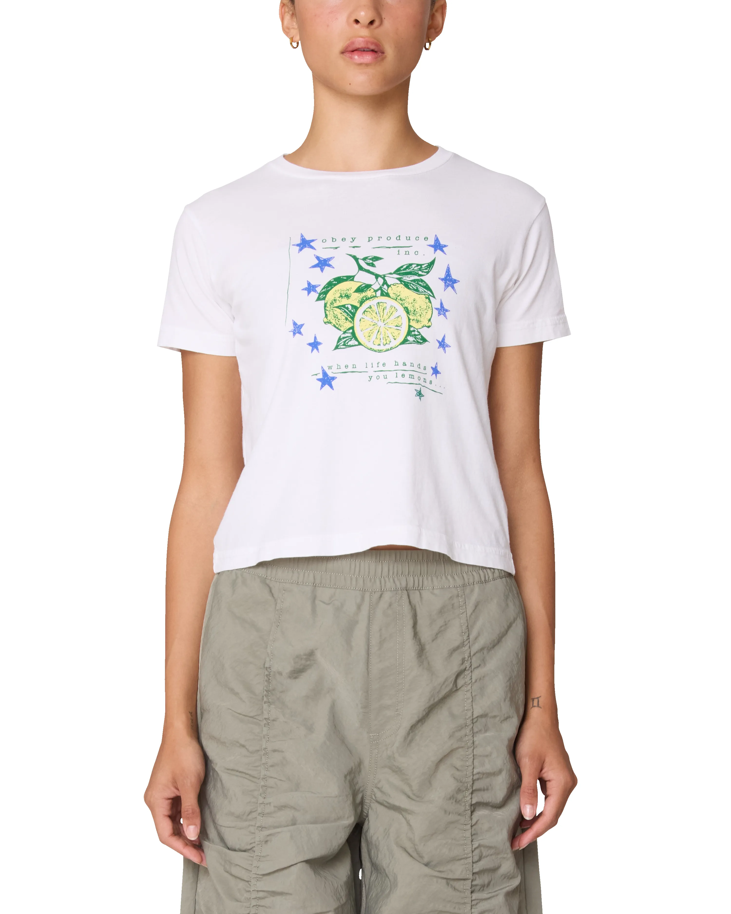 WHEN LIFE HANDS YOU LEMONS KAIA T-SHIRT sold by Obey