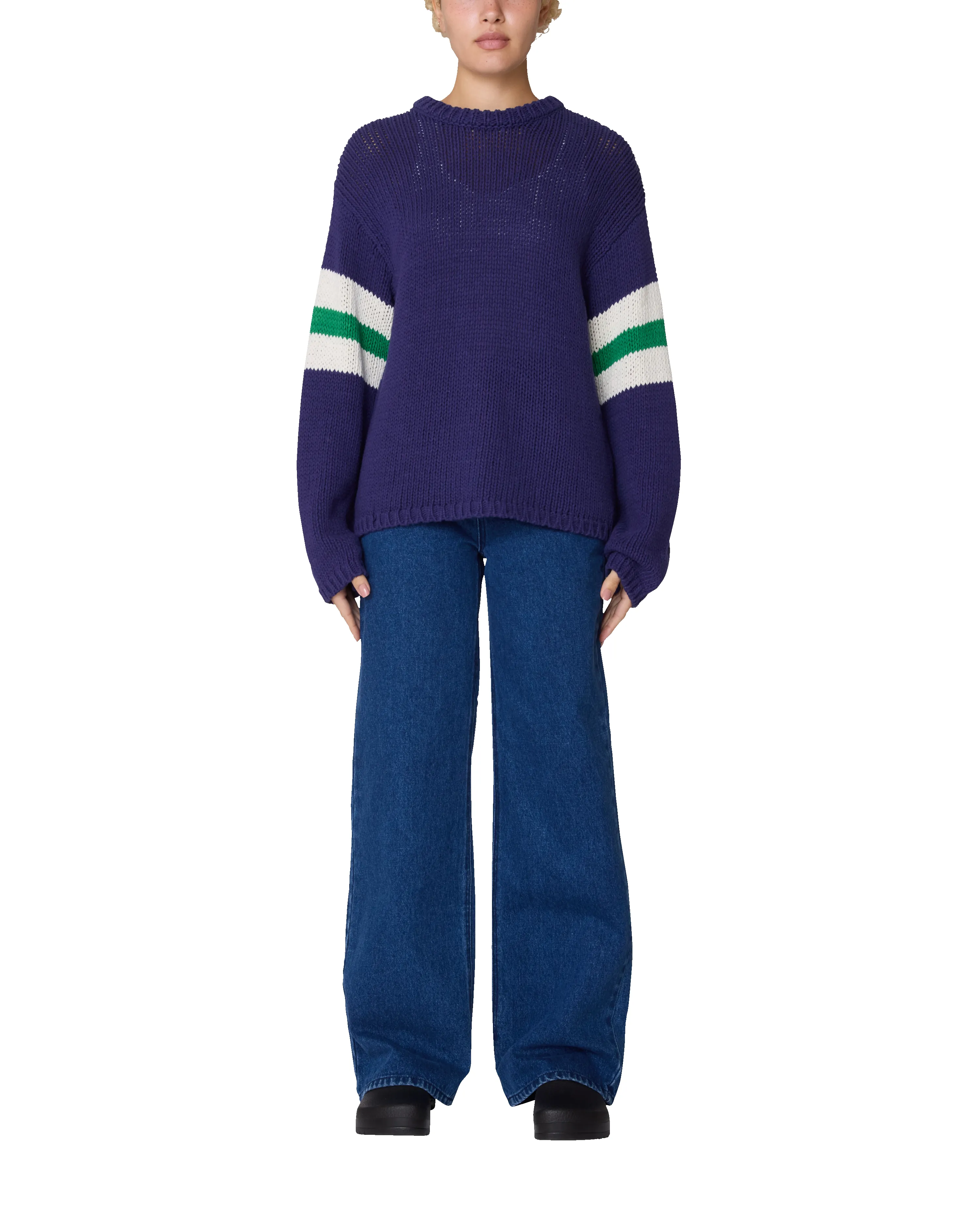 ZONE STRIPE SWEATER sold by Obey product image thumbnail 4