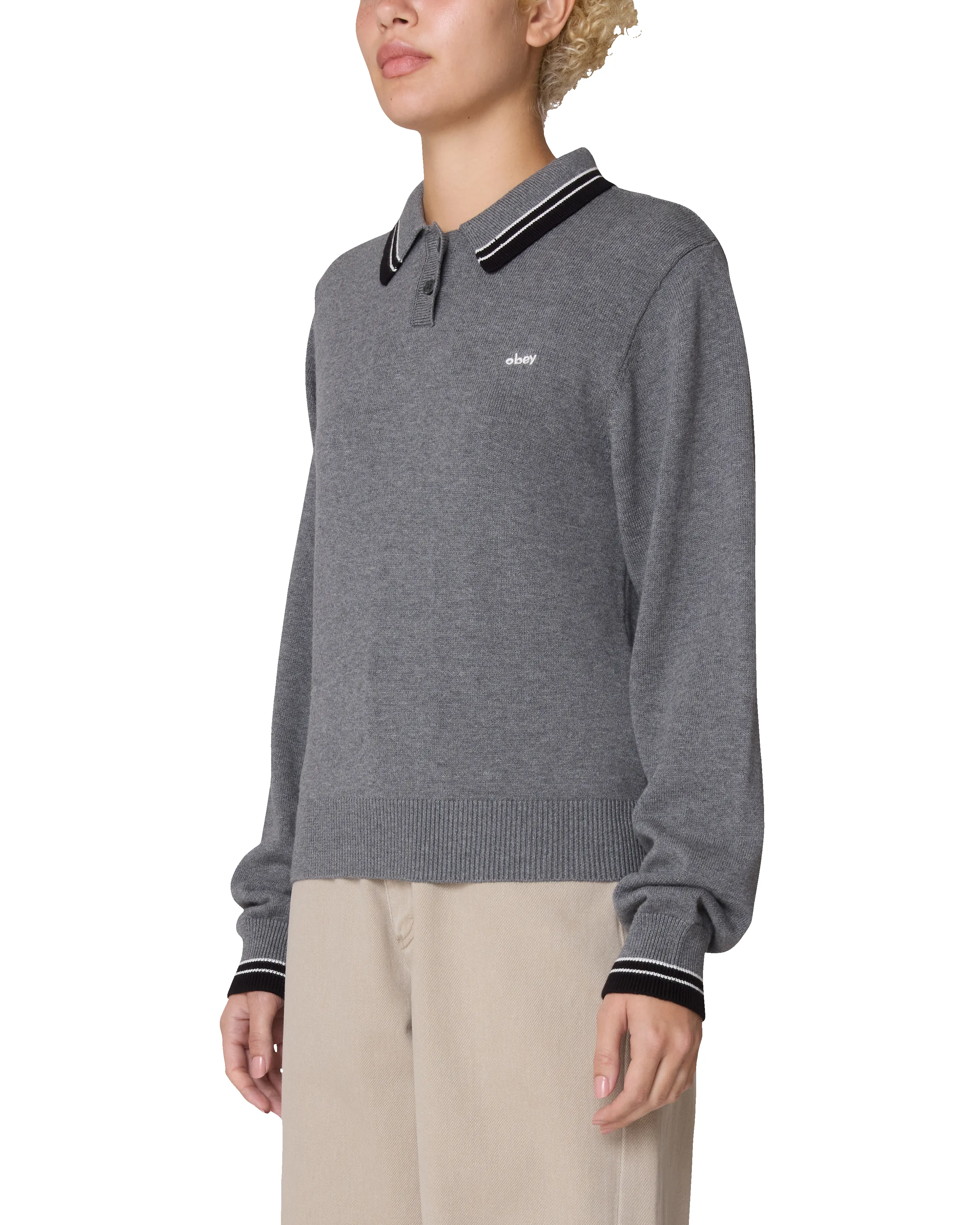 GOALIE POLO SWEATER sold by Obey product image thumbnail 2