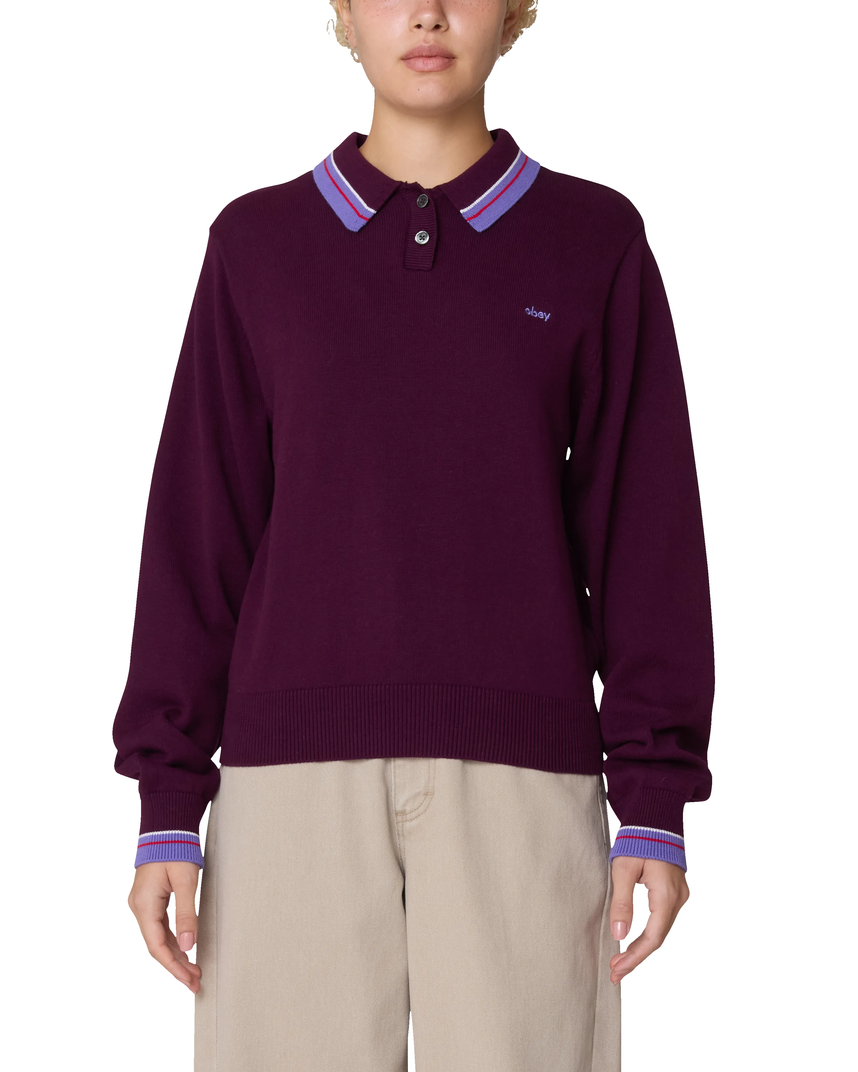 GOALIE POLO SWEATER sold by Obey