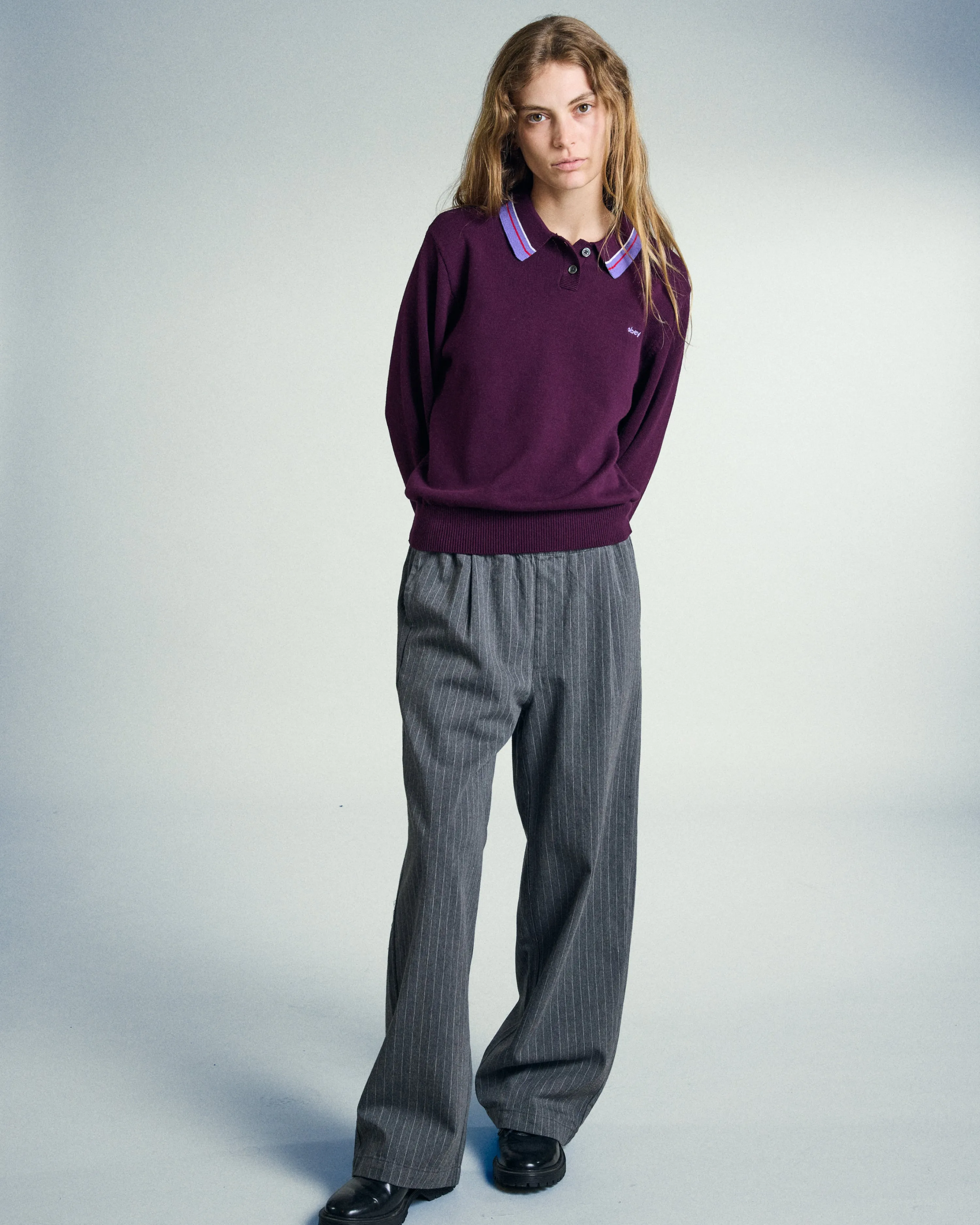 GOALIE POLO SWEATER sold by Obey product image thumbnail 5