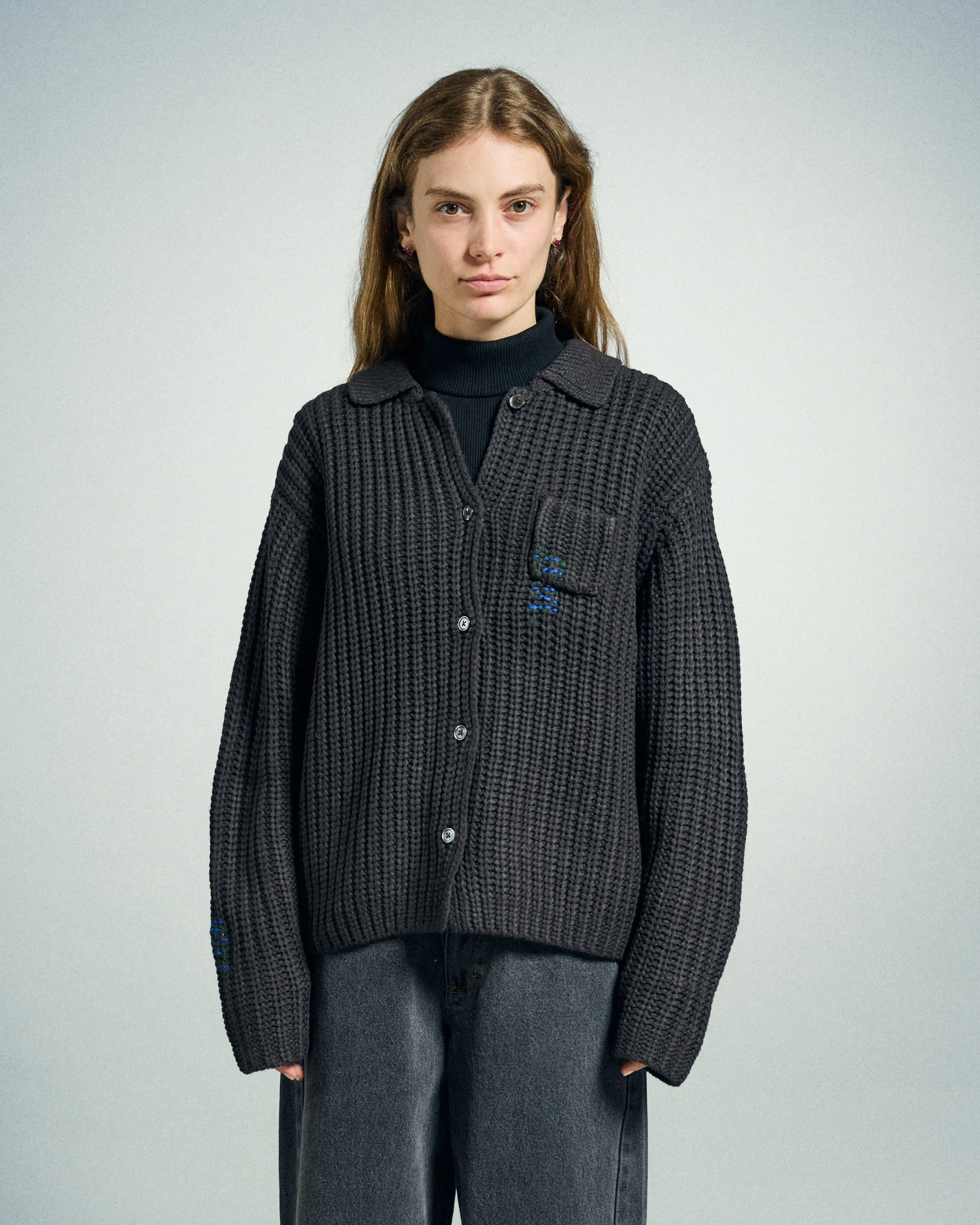 JULIAN BUTTON DOWN SWEATER sold by Obey product image thumbnail 5