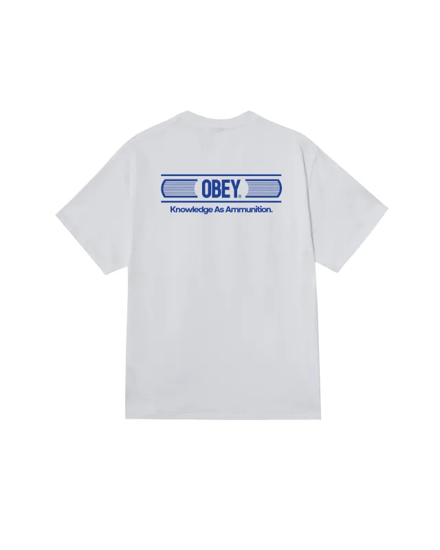 KNOWLEDGE AS AMMUNITION CLASSIC T-SHIRT sold by Obey