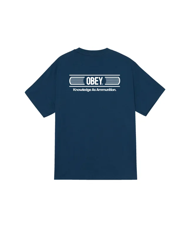 KNOWLEDGE AS AMMUNITION CLASSIC T-SHIRT sold by Obey