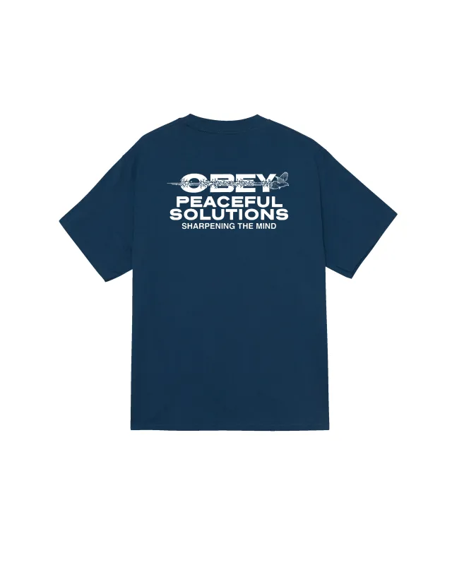 PEACEFUL SOLUTIONS CLASSIC T-SHIRT sold by Obey