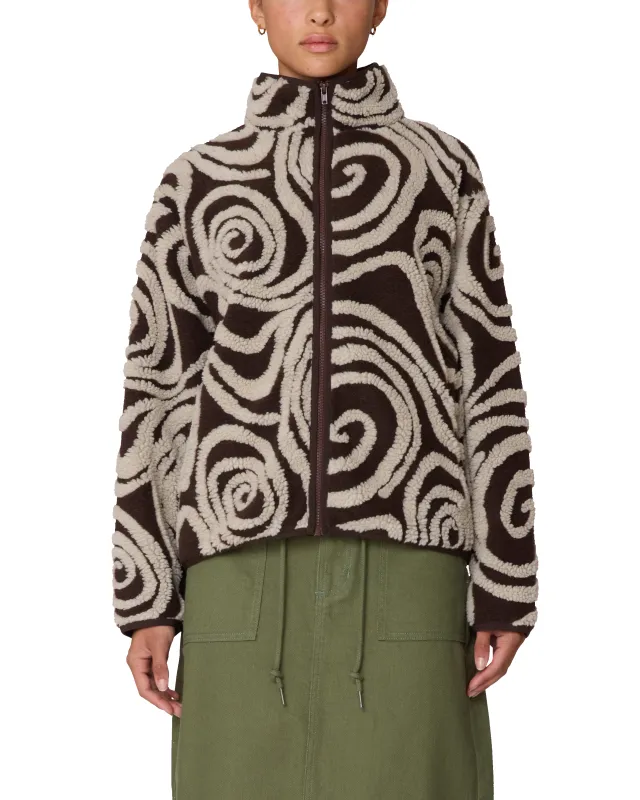 SWIRLS JACQUARD JACKET sold by Obey