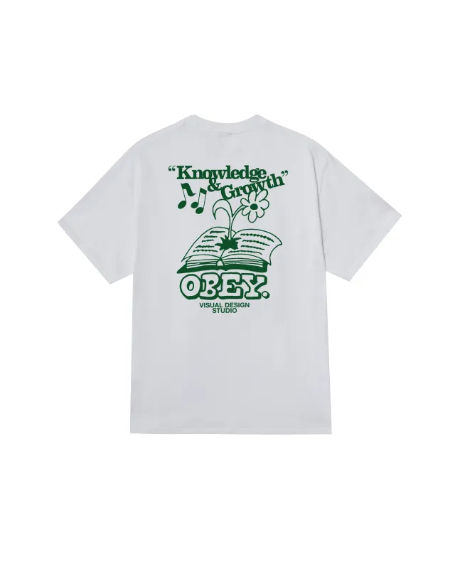 KNOWLEDGE & GROWTH CLASSIC T-SHIRT sold by Obey