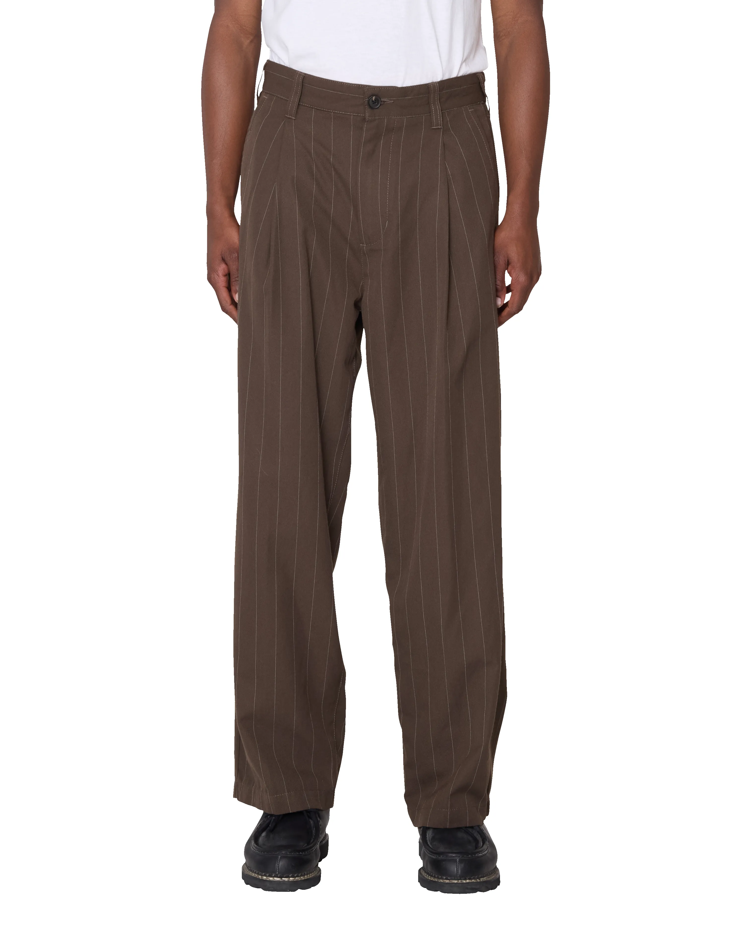 DEAN STRIPE PLEATED PANT sold by Obey product image thumbnail 4