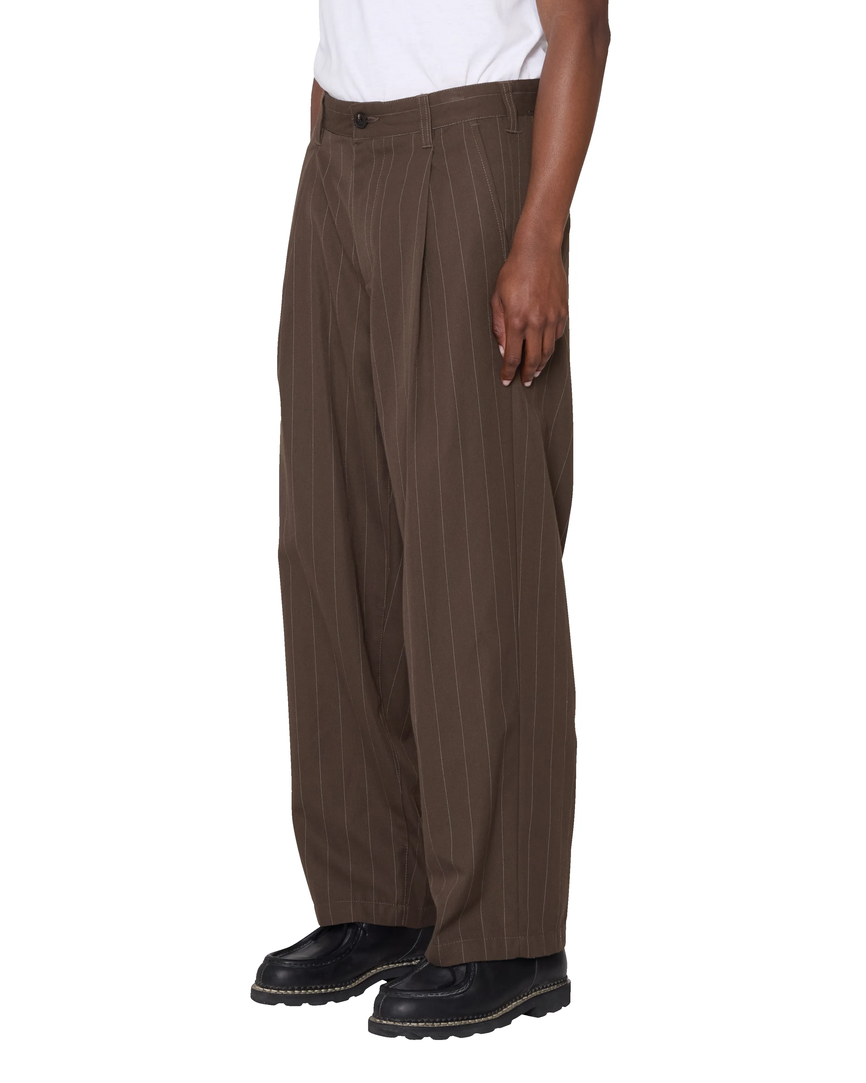 DEAN STRIPE PLEATED PANT sold by Obey product image thumbnail 5