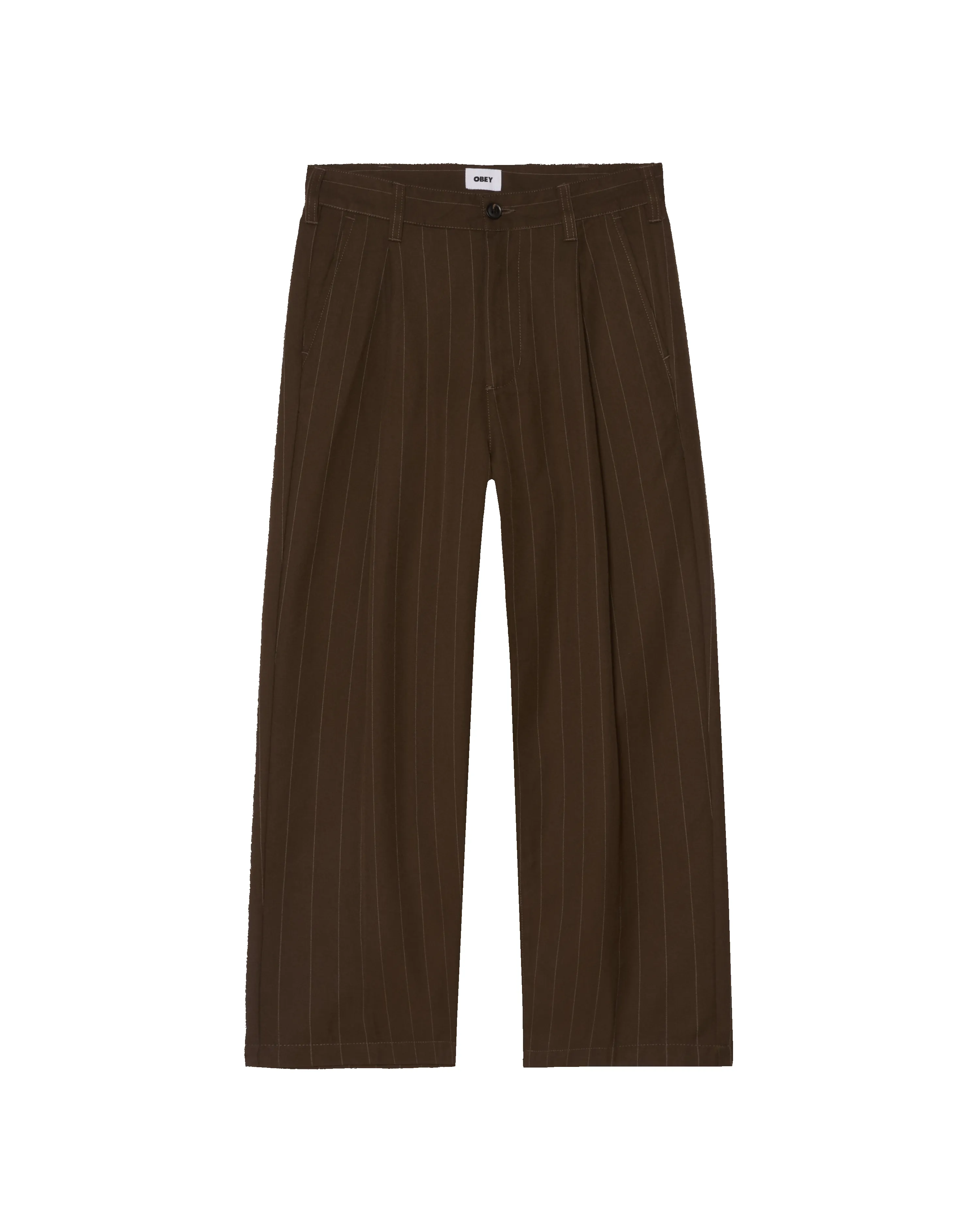 DEAN STRIPE PLEATED PANT sold by Obey