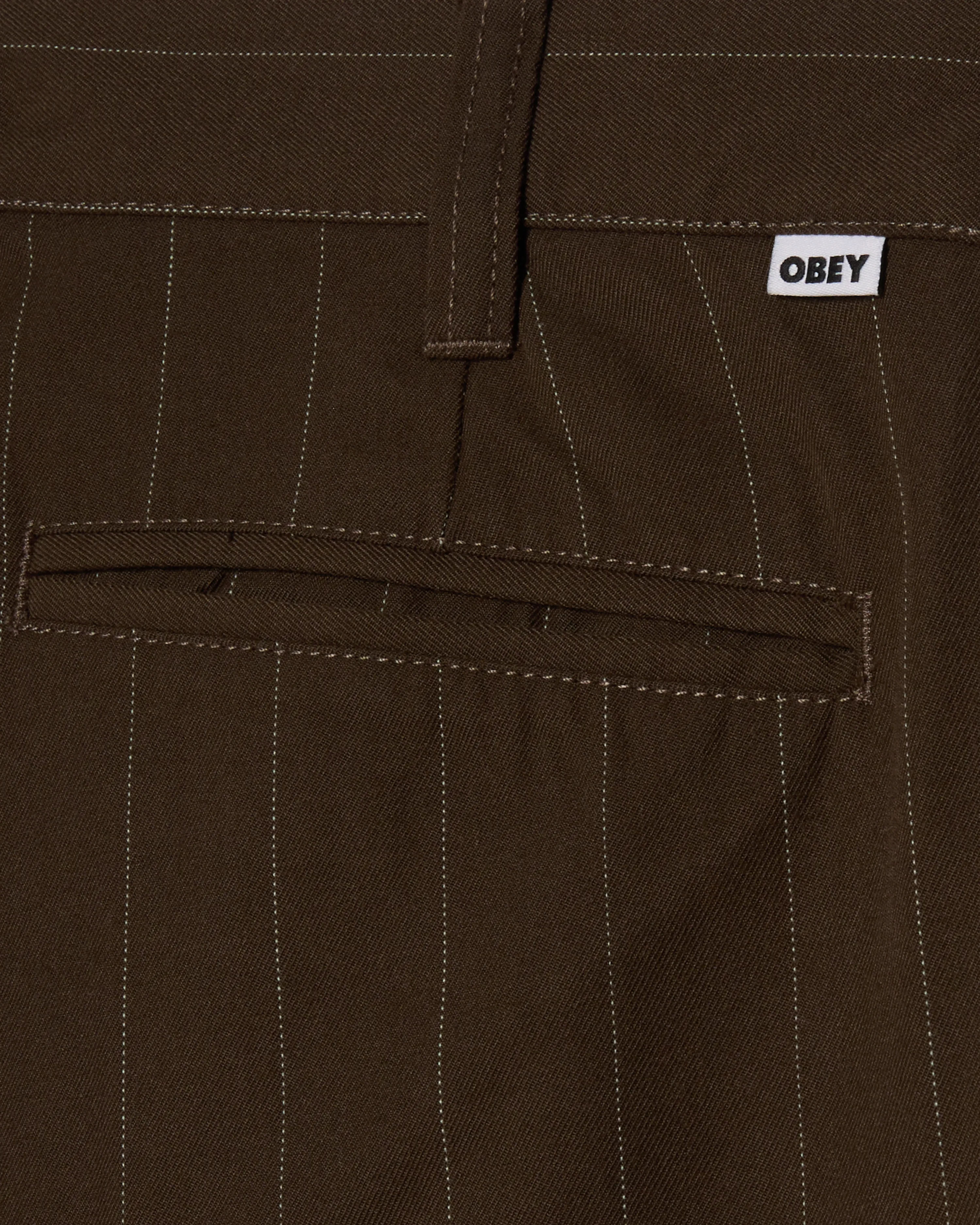DEAN STRIPE PLEATED PANT sold by Obey product image thumbnail 3