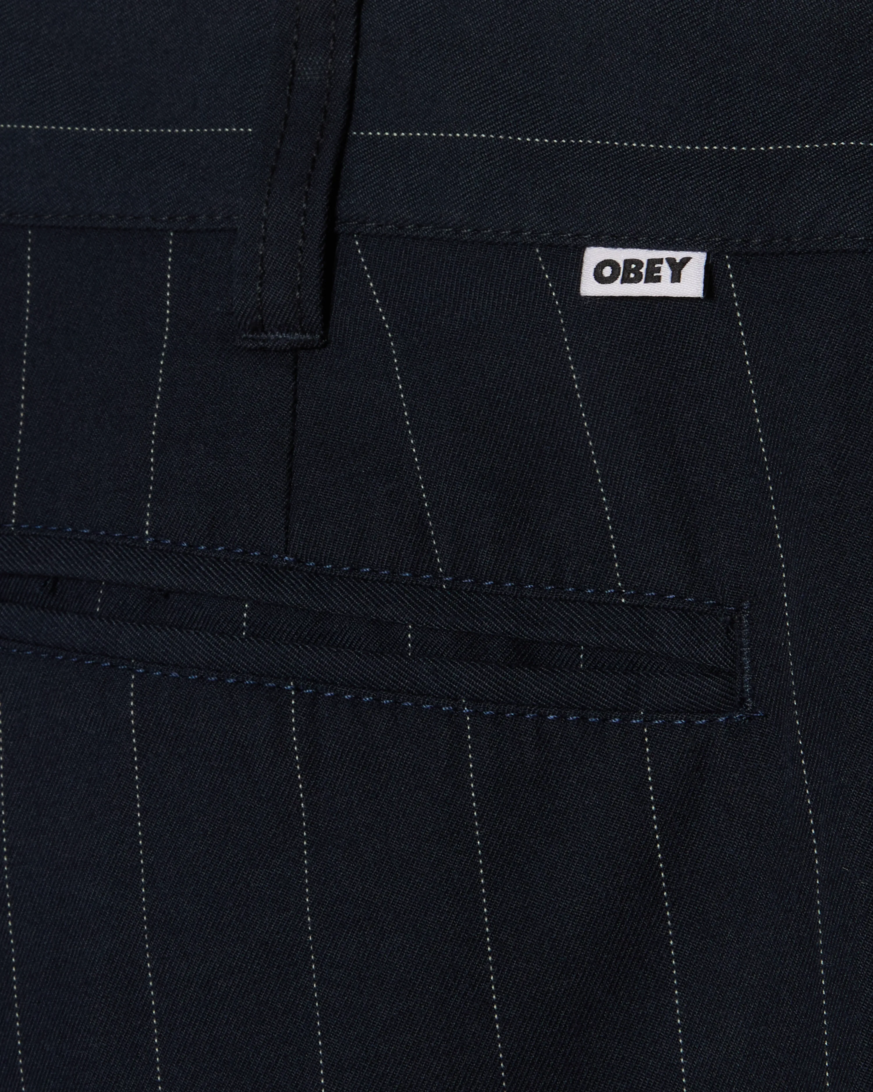 DEAN STRIPE PLEATED PANT sold by Obey product image thumbnail 3