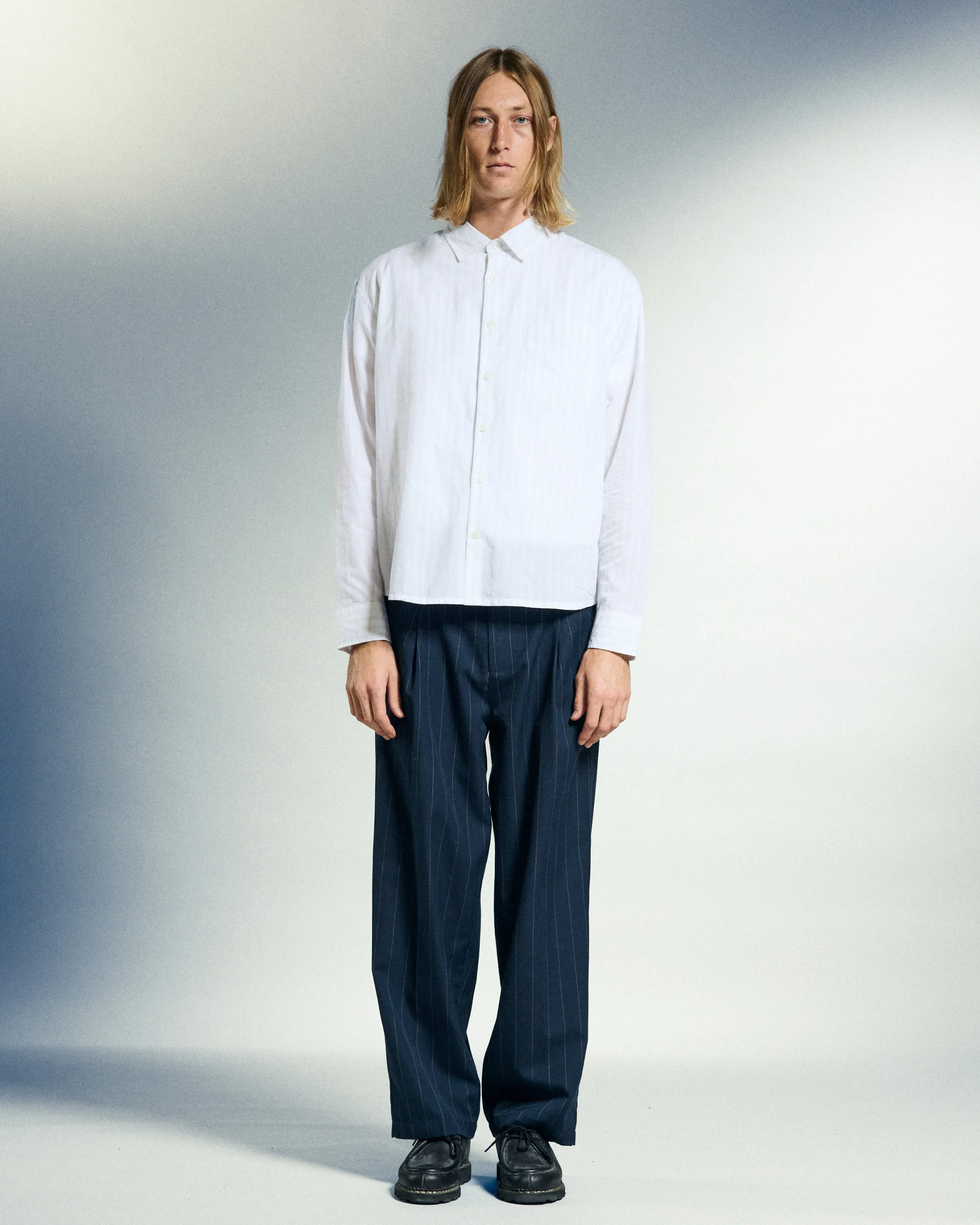 DEAN STRIPE PLEATED PANT sold by Obey product image thumbnail 4