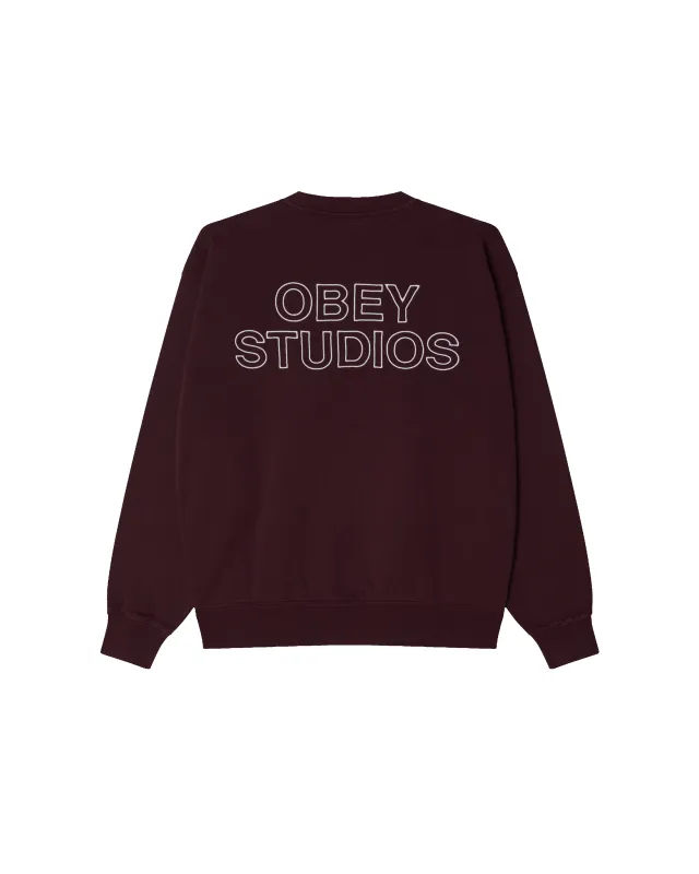 OBEY STUDIOS FADED CREWNECK sold by Obey