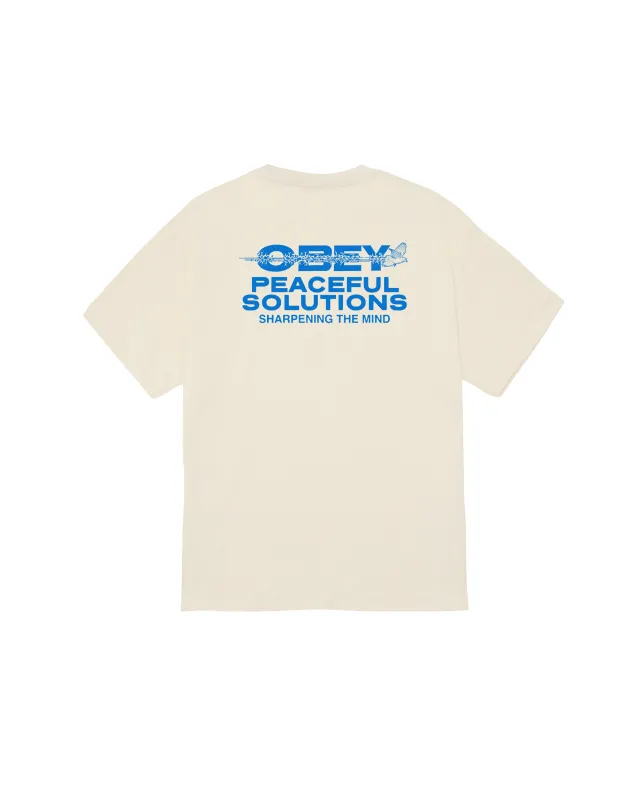 PEACEFUL SOLUTIONS CLASSIC T-SHIRT sold by Obey