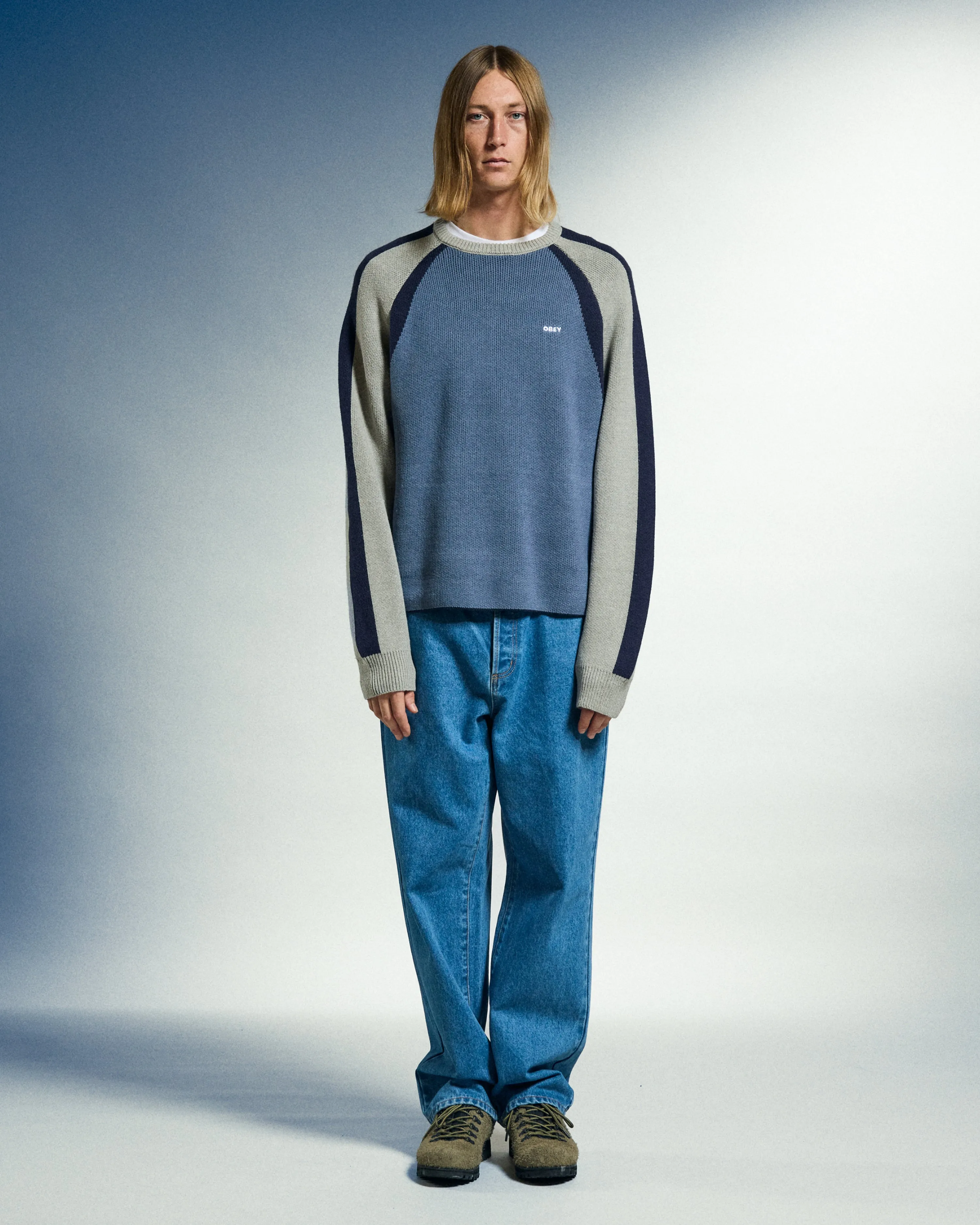 RAGLAN CREW NECK SWEATER sold by Obey product image thumbnail 4