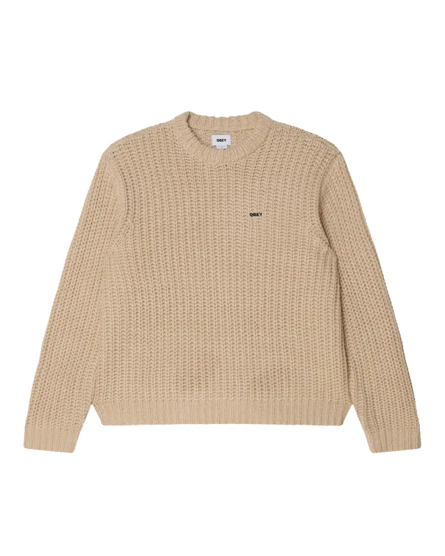 OBEY BOLD CHUNKY SWEATER sold by Obey