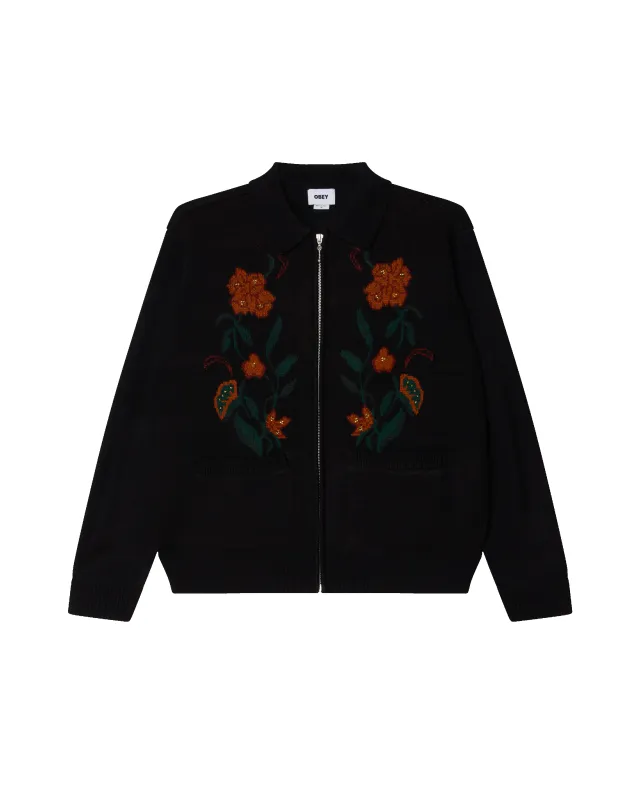 FLORAL ZIP CARDIGAN made by Obey