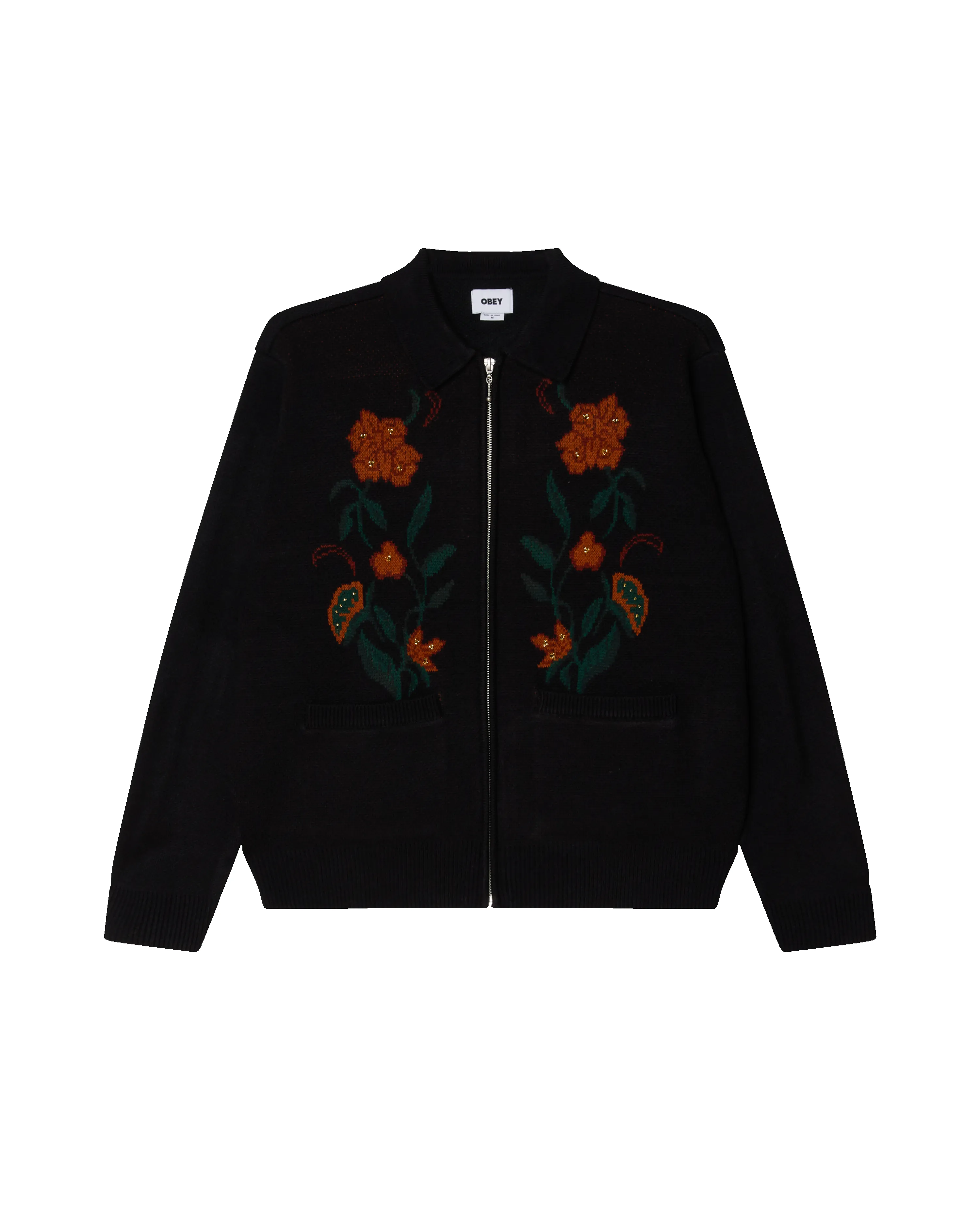 FLORAL ZIP CARDIGAN sold by Obey