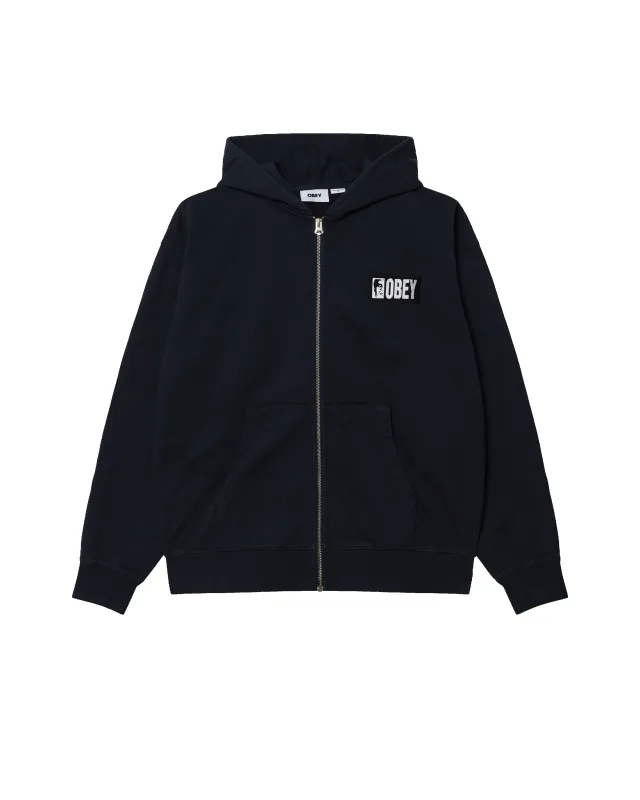 MARGIN FADED ZIP HOOD sold by Obey