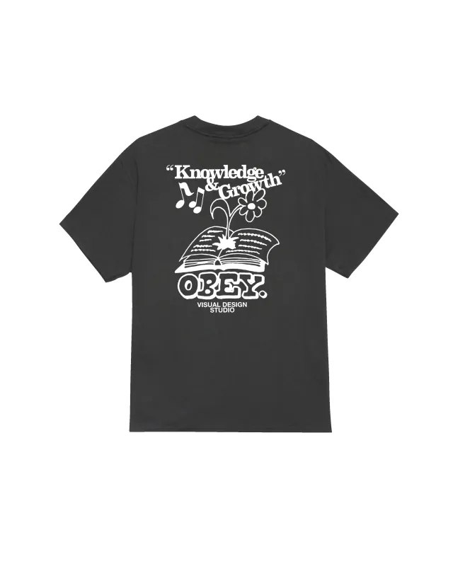 KNOWLEDGE & GROWTH CLASSIC T-SHIRT sold by Obey