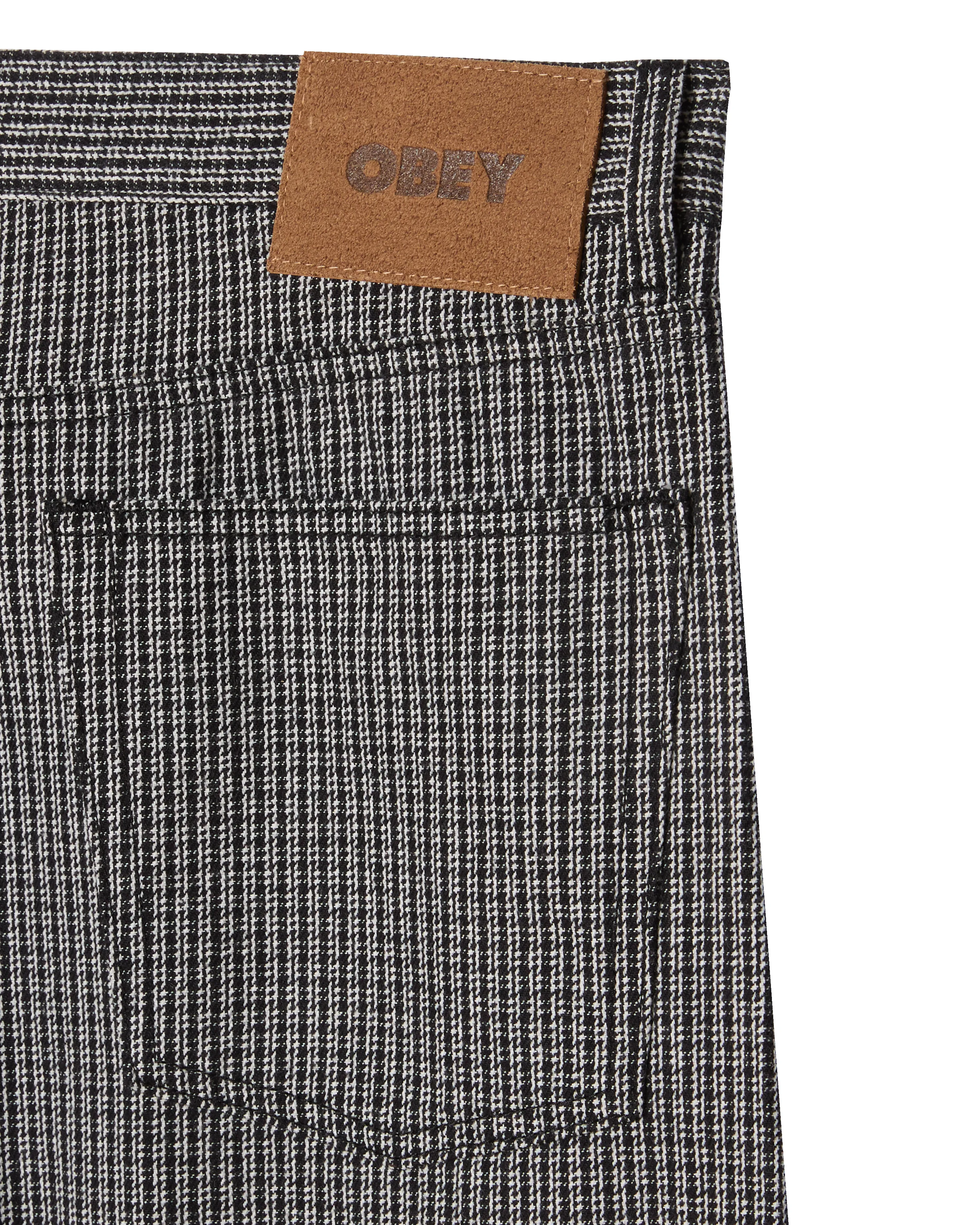CLASSIC BAGGY PLAID DENIM sold by Obey product image thumbnail 3