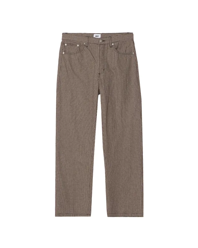 CLASSIC BAGGY PLAID DENIM sold by Obey